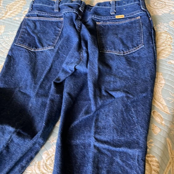 Dark navy new jeans  worn once slim legs - Picture 3 of 4